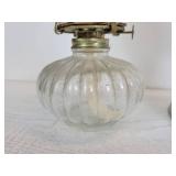 Pair of Oil Lamps with Chimneys - NO SHIPPING