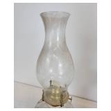 Pair of Oil Lamps with Chimneys - NO SHIPPING