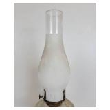 Pair of Oil Lamps with Chimneys - NO SHIPPING