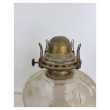 Pair of Oil Lamps with Chimneys - NO SHIPPING