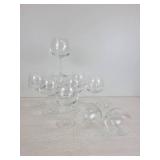 Lot of (10) Beautiful Stemmed Crystal Wine Glasses - NO SHIPPING
