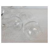 Lot of (10) Beautiful Stemmed Crystal Wine Glasses - NO SHIPPING