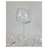 Lot of (10) Beautiful Stemmed Crystal Wine Glasses - NO SHIPPING