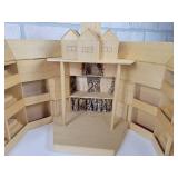 Hand Crafted Balsa Wood "Theater" Miniature Model - NO SHIPPING