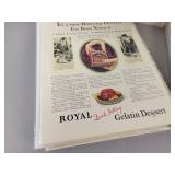 (120+) Vintage Magazine Ads from the 1920s to 1950s - All are Cardboard Backed and Plastic Sleeved - Topics are Shoes, Food, Cleaners and More