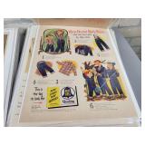 (120+) Vintage Magazine Ads from the 1920s to 1950s - All are Cardboard Backed and Plastic Sleeved - Topics are Shoes, Food, Cleaners and More