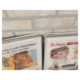 (120+) Vintage Magazine Ads from the 1920s to 1960s - Most are Cardboard Backed and Plastic Sleeved - Topics are Tobacco, Tools, Food and More