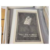 (120+) Vintage Magazine Ads from the 1920s to 1960s - Most are Cardboard Backed and Plastic Sleeved - Topics are Tobacco, Tools, Food and More