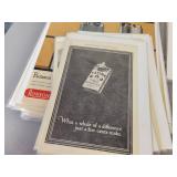 (120+) Vintage Magazine Ads from the 1920s to 1960s - Most are Cardboard Backed and Plastic Sleeved - Topics are Tobacco, Tools, Food and More