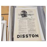 (120+) Vintage Magazine Ads from the 1920s to 1960s - Most are Cardboard Backed and Plastic Sleeved - Topics are Tobacco, Tools, Food and More