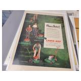 (120+) Vintage Magazine Ads from the 1920s to 1960s - Most are Cardboard Backed and Plastic Sleeved - Topics are Tobacco, Tools, Food and More