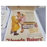 (120+) Vintage Magazine Ads from the 1920s to 1960s - Most are Cardboard Backed and Plastic Sleeved - Topics are Tobacco, Tools, Food and More