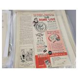 (120+) Vintage Magazine Ads from the 1920s to 1960s - Most are Cardboard Backed and Plastic Sleeved - Topics are Tobacco, Tools, Food and More