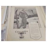 (120+) Vintage Magazine Ads from the 1920s to 1960s - Most are Cardboard Backed and Plastic Sleeved - Topics are Tobacco, Tools, Food and More