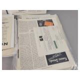 (120+) Vintage Magazine Ads from the 1920s to 1960s - Most are Cardboard Backed and Plastic Sleeved - Topics are Tobacco, Tools, Food and More