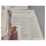 (120+) Vintage Magazine Ads from the 1920s to 1960s - Most are Cardboard Backed and Plastic Sleeved - Topics are Tobacco, Tools, Food and More