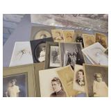(40+) Antique Photos - Including (2) 10" x 7" Tintypes and Memorial Photos