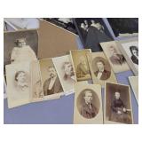 (40+) Antique Photos - Including (2) 10" x 7" Tintypes and Memorial Photos
