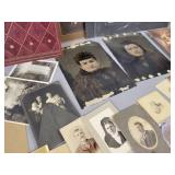 (40+) Antique Photos - Including (2) 10" x 7" Tintypes and Memorial Photos