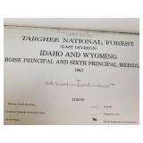 Lot of Vintage Maps - Yellowstone National Park, Gallatin National Forrest, Bozeman ranger District, Targhee National Forrest