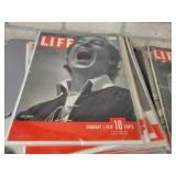 (40+) 1930s, 1940s and 1950s Issues of LIFE Magazine - All are in Plastic Sleeves