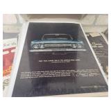 (125+) Vintage Magazine Ads from the 1930s to 1960s - All are Cardboard Backed and Plastic Sleeved - Topics are Gas & Oil, Tires, Automobiles, Transportation, Appliances and Beverages