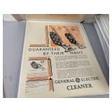 (125+) Vintage Magazine Ads from the 1930s to 1960s - All are Cardboard Backed and Plastic Sleeved - Topics are Gas & Oil, Tires, Automobiles, Transportation, Appliances and Beverages