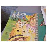 Vintage Capitol Record Sets (Looney Tunes and BOZO the Clown), 1930s Household Magazines, Vintage Coloring Books, "So Long MASH" TV-Guide and More