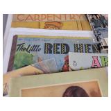 Vintage Capitol Record Sets (Looney Tunes and BOZO the Clown), 1930s Household Magazines, Vintage Coloring Books, "So Long MASH" TV-Guide and More