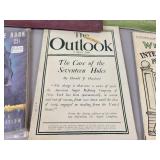 Lot of Vintage Hunting and Fishing Books, 1927 FOX Film Calendar Book, 1888 Mast, Foos & Co Catalog and More