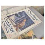 Lot of Vintage Hunting and Fishing Books, 1927 FOX Film Calendar Book, 1888 Mast, Foos & Co Catalog and More