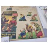 Original 1930s Coca Cola "Uncle Remus and the Happy Animals" Litho Cutouts (Uncut - Approx. 15" x 10"), Original Davey Crocket Child Vinyl Vest, Vintage Sports Ephemera and More