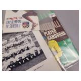 Original 1930s Coca Cola "Uncle Remus and the Happy Animals" Litho Cutouts (Uncut - Approx. 15" x 10"), Original Davey Crocket Child Vinyl Vest, Vintage Sports Ephemera and More