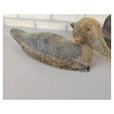 (4) Vintage Carved Wood Duck Decoys