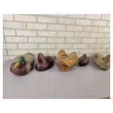 (5) Vintage Wood and Fiber Duck Decoys