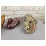 (5) Vintage Wood and Fiber Duck Decoys