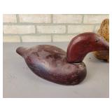(5) Vintage Wood and Fiber Duck Decoys