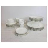 Set of Wedgwood Bone China - Doric Pattern with Classic Platinum Band - NO SHIPPING