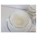 Set of Wedgwood Bone China - Doric Pattern with Classic Platinum Band - NO SHIPPING