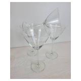 Lot of (10) Beautiful Stemmed Crystal Wine Glasses and (4) Stunning Martini Glasses - NO SHIPPING