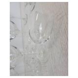 Lot of (10) Beautiful Stemmed Crystal Wine Glasses and (4) Stunning Martini Glasses - NO SHIPPING