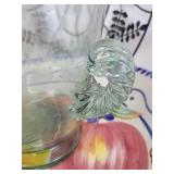 Casanova Glass Studio Original Blown Art Glass Bowl, Crown Sterling Silver Glass Coasters, Wine Bottle Chiller, and More - NO SHIPPING