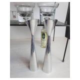 Casanova Glass Studio Original Blown Art Glass Bowl, Crown Sterling Silver Glass Coasters, Wine Bottle Chiller, and More - NO SHIPPING