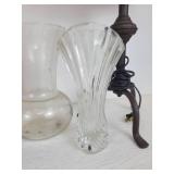 Lot of Home Décor - Lamp, Large Ceramic Bowl, Glass Vases, and More! NO SHIPPING