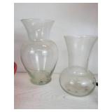 Lot of Home Décor - Lamp, Large Ceramic Bowl, Glass Vases, and More! NO SHIPPING
