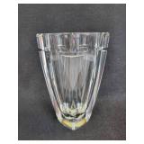 Waterford Metra Crystal Clear Vase Signed by Designer Jim O
