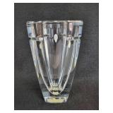 Waterford Metra Crystal Clear Vase Signed by Designer Jim O