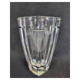 Waterford Metra Crystal Clear Vase Signed by Designer Jim O