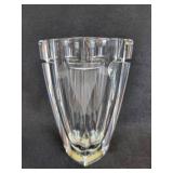 Waterford Metra Crystal Clear Vase Signed by Designer Jim O
