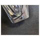 Waterford Metra Crystal Clear Vase Signed by Designer Jim O